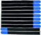 10x 80 cm x 50 mm wiederverschließbare Klett-Kabelbinder BLAU mit Metall-Öse - Kabel-Klettband 800 mm wiederverwendbar