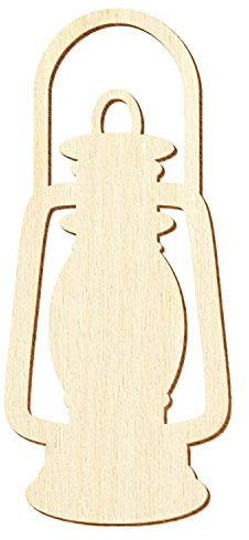 Holz Laterne Öllampe - Deko Basteln 5-50cm, Größe:15cm, Pack mit:10 Stück