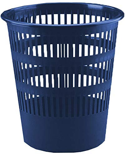 FELIXMANIA Papelera de Plástico de Rejilla 16 Litros Azul