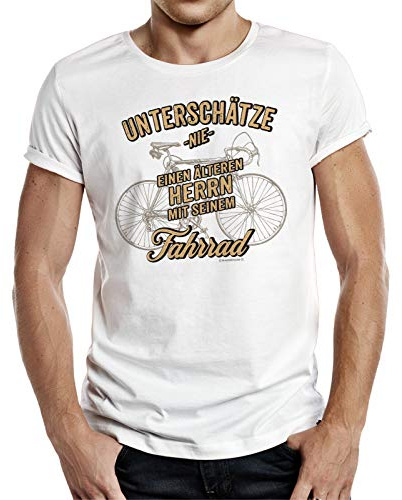 Geschenk T-Shirt für ältere Fahrradfahrer