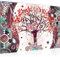 Runa Art Tableau mural Gustav Klimt Arbre De Vie Moderne Tableau Decoracion Murale - Abstrait Arbre Coloré Salle 004615c