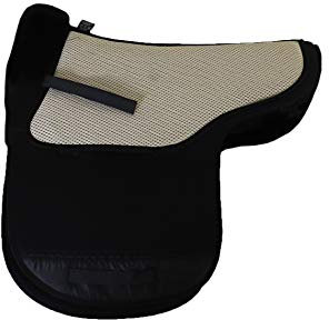 Engel Reitsport | AirTec Plus Lammfell Satteldecke mit Funktionsgewebe AT-SADEK1AP-VSS-SCH-SCH wirbelsäulenfrei aufpolsterbar Fellkranz vorne Schwarz/Schwarz VSS (Vielseitigkeit/Springen)