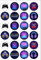 24 Precut 40mm Round Gaming Gamer Controller Edible Wafer Paper Cake Toppers