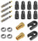 Fahrrad Prestaventil Ersatz Set, 20 Pack, für Sclaverand Ventil, Kit mit Fahrradventil, Ventilkappe, DV-SV auf AV Ventil Adapter, Presta Reparatur Einsatz, Zweirad Ersatzventil, SV Einsatzventil Bike