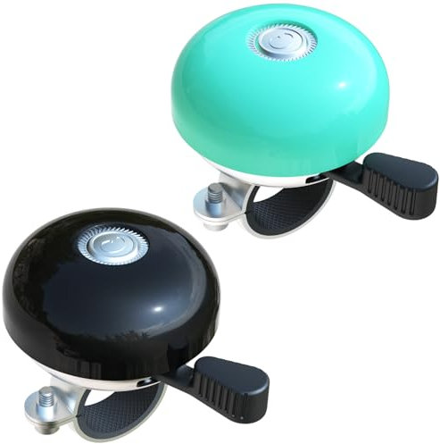Greallthy Campanello per bici retrò in 6 colori metallici, suono forte adatto a tutte le bici, ideale per adulti e bambini.