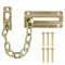 Front Door Restrictor Lock Chain Brass Latch Slide Catch Extra Security Safety, Gold