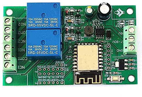 Geieold ESP8266 ESP-12F WIFI Relais 2CH 5V / 8-80V Relais Schalter Entwicklung Platine für IDE Intelligent Haus APP Fern Bedienung