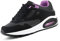 JOMIX Scarpe da Ginnastica Donna Sneakers Casual Sportive Corsa Leggero Fitness Running Camminata Cuscino Air Respitabile ND138-9 (Nero Viola, 37)