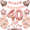Deko 40. Geburtstag frau Tortendeko 40 Geburtstag frauen Deko Geschenk für 40. Geburtstag frau Rosegold Geburtstag 40 frauen 40 jahre Geburtstag deko Ballon 40 Geburtstag 40 jahre frau