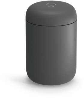 Fellow Carter Wide Travel Mug - Wide Mouth Vacuum-Insulated Stainless Steel Coffee and Tea Tumbler with Ceramic Interior, Slate Grey, 12 oz Cup