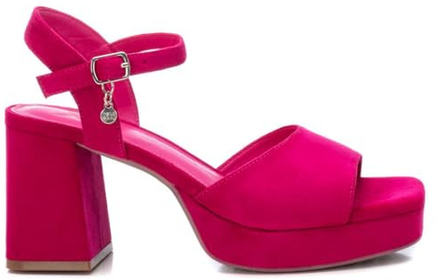 XTI - Sandalia Mujer Fucsia - Calzado Cómodo y Versátil - Moda casual - Modelo 14147102 (Talla 39)