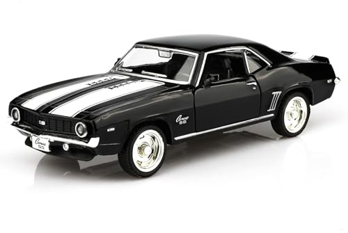 TOKAXI Chevrolet 1969 Camaro SS Druckguss-Auto-Modell, Maßstab 1:36, zurückziehbares Fahrzeug, Spielzeugauto, Geschenk für Jungen und Mädchen