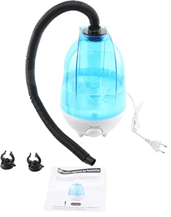 Lfhelper Reptilien Luftbefeuchter, 4L Fogger Luftbefeuchter Reptilienbefeuchter, Mute Diffusor Wassertank Nebelmaschine, Reptilien Luftreiniger Zerstäuber für Tropical Reptilien Amphibien (EU Plug) D