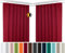 BEAUTEX 2er Set Kräuselband Verdunkelungsvorhang mit U-Band, Gardinen abdunkelnd und Blickdicht (B=300 cm, H=245 cm, Bordeaux)