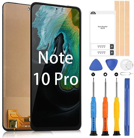 ARSSLY Pantalla para Xiaomi Redmi Note 10 PRO 5G/Note 10 PRO Max/Note 11 PRO Pantalla LCD táctil digitalizador reparación piezas de repuesto con herramientas (no para Mi Note 10 PRO)