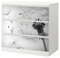 Sunnywall® Möbelfolie passend für IKEA Malm Kommode Schrankfolie Aufkleber mit Pusteblume mit weissem Hintergrund Motiv | blasenfrei verkleben | Wohnzimmer 3er 80 cm