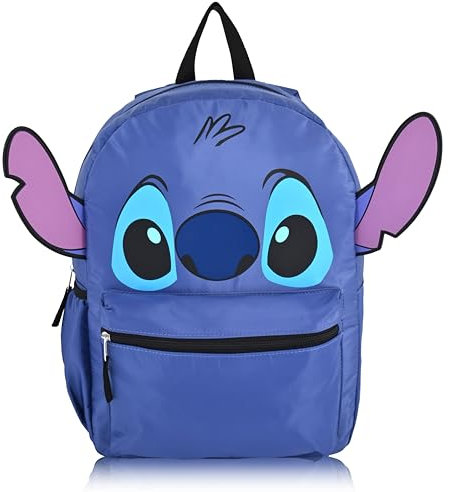 Fast Forward Hello Kitty oder Stitch Schulrucksack, Kleinkind-Rucksack für die Schule, 40,6 cm, Kinderrucksack, Büchertasche für Jungen und Mädchen, Blau, Stitch, Tagesrucksäcke