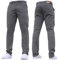 Crosshatch Mens Stretch Chino 'LARENTO' Slim Fit Leg Smart Work Trousers Jeans by JEANBASE Charcoal 36W X 30L