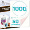 Uadme Papel de Sublimación A4, 210x297 mm, 100 g/m², Papel de Sublimación de Secado Rápido, Papel de Sublimación para Imprimir en Camisetas y Tazas (50)