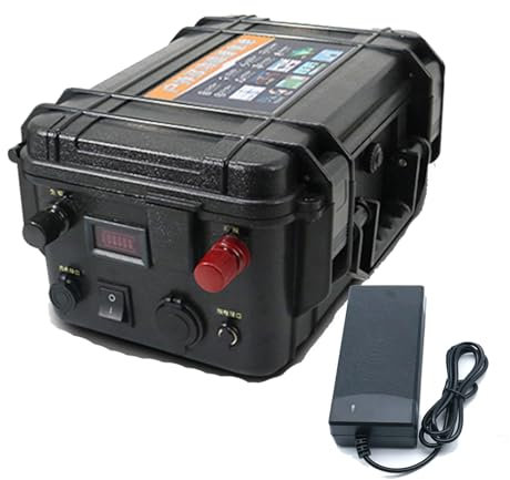 HJGHY 12V LiFePO4 Thruster Battery 12V 100Ah 120Ah 150Ah 200Ah Lithium Waterproof Battery 3000+ Deep Cycle Battery High Power Outdoor Thruster Battery for Boat Motor,12V,100Ah