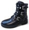 Damen Stiefeletten Biker Boots Nieten Schnallen Stiefel ST83 (BH146 41)