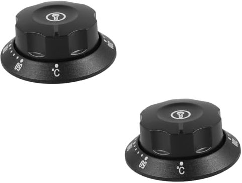 Cabilock 2pcs Stove Top Oven Knob Replacement Thermostat Temperature Control Knob for Gas Stove