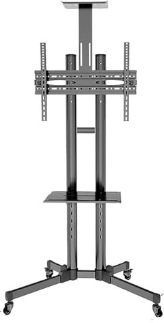 Soporte TV Ruedas, Soporte TV Pie, Soporte de Estante for Carrito de TV móvil de pie