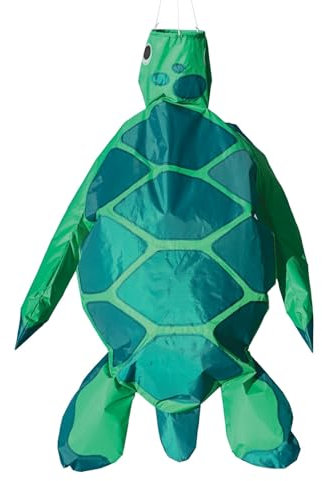 In the Breeze 5254 – Turtle Big Breeze Windsack™ – Großer 3D-Strandwindsack für Höfe, Gärten, Terrassen