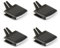 WILSEM Accesorios Clip Deslizante De Ajuste De La Rejilla De Ventilación De Salida De Aire del Tablero para V&w para Golf 5 G&T&I para Jetta A5 MK5 GLI para Rabbit 2006 07 08 09