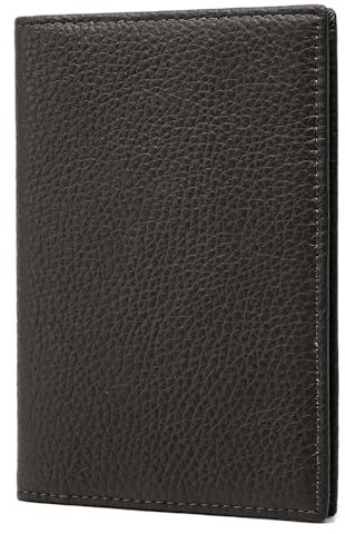 FOMAX Echtleder Schutzhülle für Reisepass, 100% Leder, stilvolle Reisepasshülle, Travel Wallet, Etui für Reisen, Passport case Hülle