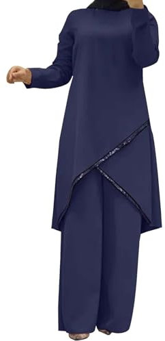 Arabische Kleidung Damen, Damen Hijab Muslimisch Kleid Robe Muslim Dresses for Women Einfarbig Dubai Islamische One-Piece Long Sleeve Türkisches Katfan Muslimische Islamic Prayer Dress