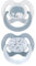 babynova Silikon Schnuller 2er-Set mit Sterilisationsbox - Schnuller Größe 1, 0-6 Monate - kiefergerechter Nuckel – BPA-frei – Made in Germany - Elefanten