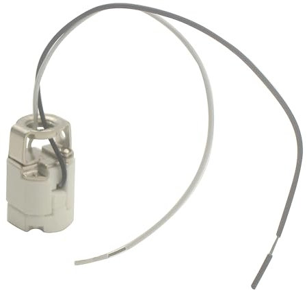 JAIYNIYADAKATA Douille à vis E11 en céramique 2 A 125 V avec fil en téflon pour lampe halogène, sources d'ampoules E11, lumière de chambre, etc