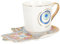 INOOMP 1 Set Tazze da Design per Tè e Tazza Versatile e Ufficio per Bevande Calde e Dolci