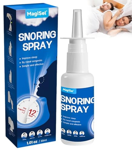 Anti Schnarch Nasenspray 30Ml, Natural Stop Snoring Spray, 100% natürliche Anti-Schnarch-Lösung
