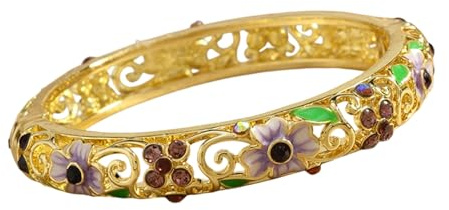 Pocoiau Alloy Enameled Clovers with Artistics Drip Oil Finish and Ethnic Charm Designs Luck
