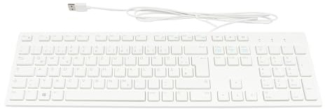 Dell 058VY Original Tastatur DE (deutsch) weiß | für Inspiron 15 (3582), Precision 15 (5530)