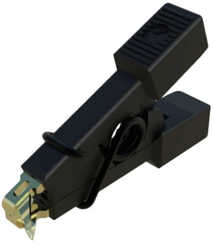 SKS Hirschmann MICRO-SMD CLIP 1 Krokodilklemme Steckanschluss 0.64mm CAT I Schwarz