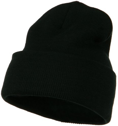 MG 12 Inch Long Knitted Beanie