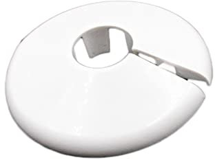 Talon - Click in Pipe Collar - White - 15mm - Pack of 10 - Clicks Into Place - High Grade Polypropylene - for Home Improvement, Plumbing, Pipe Installation