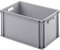 ALUTEC MÜNCHEN Eurokasten in Industriequalität, Grau, Geschlossen, 600 x 400 x 320 mm, Polypropylen