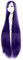 MapofBeauty 100cm/ 39 Pouce Moyen Droit Femmes Droit Perruques (Violet)
