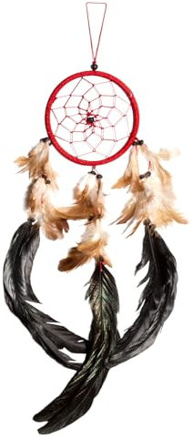 40cm x 11cm Dreamcatcher Traumfänger Rot Dream Catcher