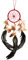 40cm x 11cm Dreamcatcher Traumfänger Rot Dream Catcher
