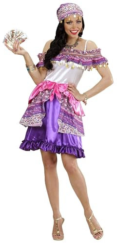 W WIDMANN MILANO Party Fashion - Kostüm Wahrsagerin, Kleid und Kopftuch, für Karneval