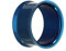 Double Flare Flesh Tunnel - Stahl - Blau 12 mm