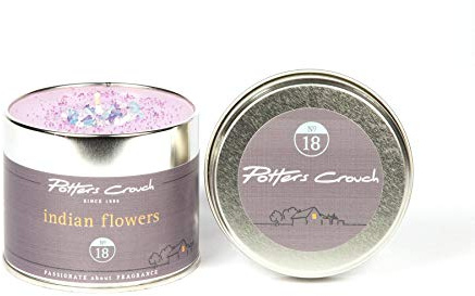 Indian Flowers Candle Tin