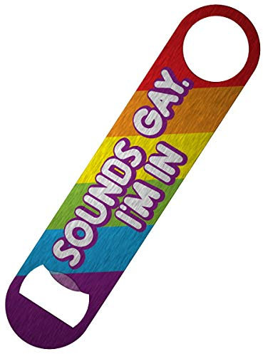 Sounds Gay I'm in Bar Blade Bottle Opener 18x4cm