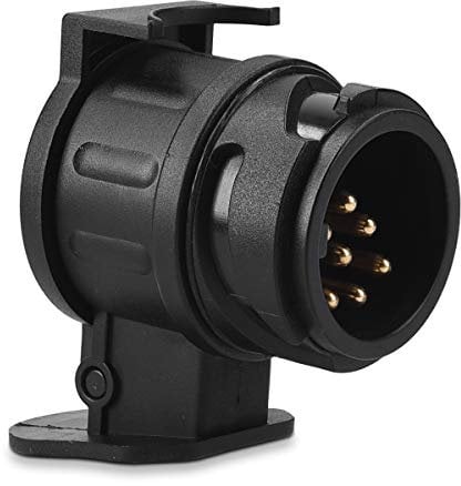 Navaris Adattatore Gancio Traino da 13 a 7 Pin - Adapter rimorchio 12V Presa per rimorchi da 13 a 7 Poli - Convertitore Presa Auto Camion Camper