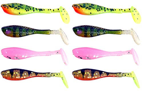 Fox Rage UV Micro Fry Gummiköder 4cm - 8 Gummifische für Barsche, Barschköder, Softbaits zum Spinnfischen